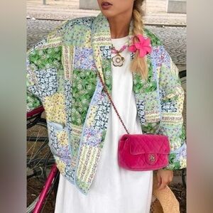Floral Print Long Sleeve Jacket